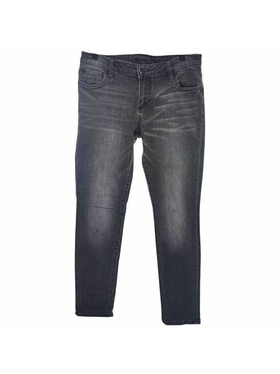 Kut from the Kloth Denim - KUT Catherine Boyfriend Jeans 4 Black Wash Straight